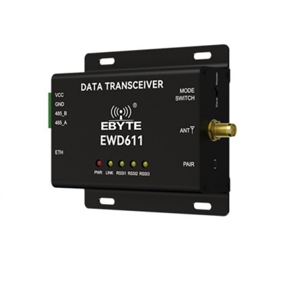 EBYTE EWD611-868NW33(485) Industrial 868MHz Wireless Video & Data Transmission Radio | RS485 + RJ45 Ethernet | 33dBm | 16Mbps | 2km Range