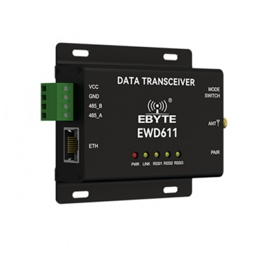 EBYTE EWD611-868NW33(485) Industrial 868MHz Wireless Video & Data Transmission Radio | RS485 + RJ45 Ethernet | 33dBm | 16Mbps | 2km Range