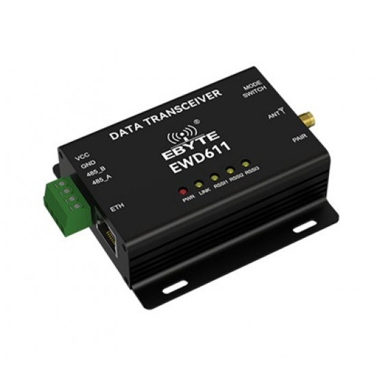 EBYTE EWD611-868NW33(485) Industrial 868MHz Wireless Video & Data Transmission Radio | RS485 + RJ45 Ethernet | 33dBm | 16Mbps | 2km Range