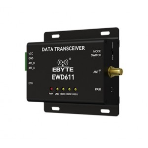 EBYTE EWD611-915NW33(485) Industrial 915MHz Wireless Video & Data Transmission Radio | RS485 + RJ45 Ethernet | 33dBm | 16Mbps | 2km Range