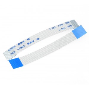 12Pin 0.5mm Pitch 100mm Same Side Contact FFC Cable (Flexible Flat Cable) - 100mm Length