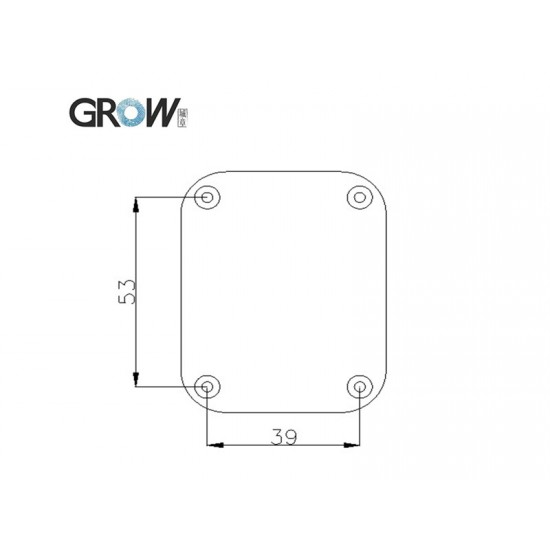 GROW R300/R301T/R302/R303T Fingerprint Module Enclosure
