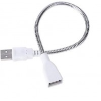 Flexible USB A Male to Female Extension Cable - 25cm