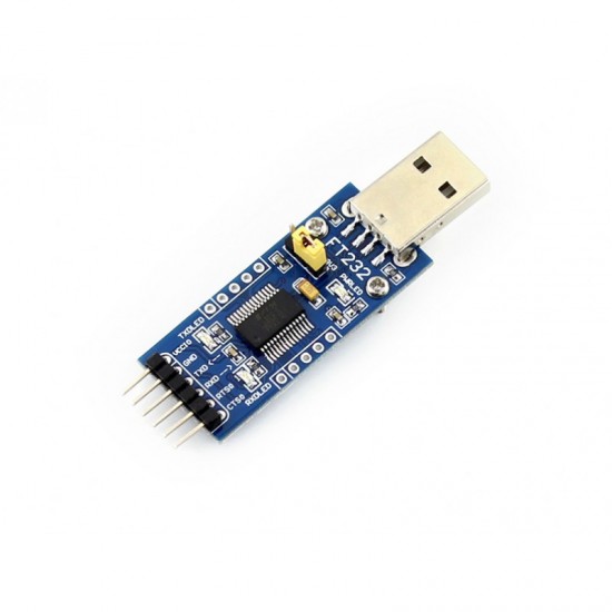 FT232 USB UART Board (Type A), USB To UART (TTL) Communication Module With USB Type A Connector