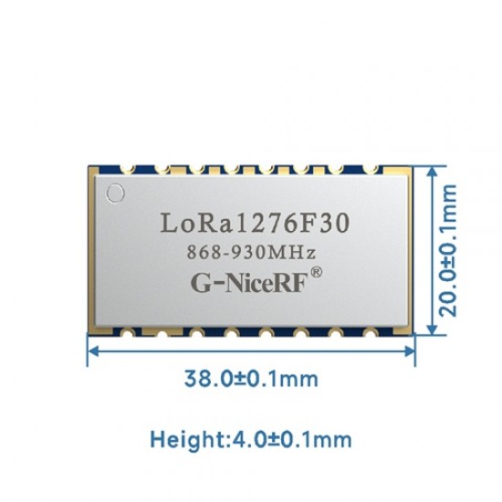 G-NiceRF LoRa1276F30 868MHz SX1276 500mW Long Range LoRa Wireless LoRa Module G-NiceRF LoRa1276F30 868MHz SX1276 500mW Long Range LoRa Wireless LoRa Module