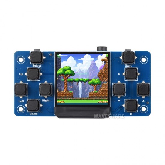 GamePi13 1.3inch LCD Game Console For Raspberry Pi, 240x240 Resolution, Integrated ST7789 Driver Chip, SPI Communication