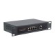 120W Gigabit Ethernet PoE Switch, 4x PoE+ Ports, Up To 30W Per Port, 802.3af/at Compliant, Fanless Design, High-Speed 10/100/1000M Ethernet Port, Network Switch PoE