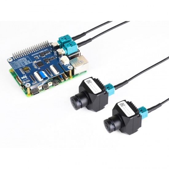 3MP GMSL2 Camera Module, Automotive-Grade Image Sensor, Built-in ISP, AA Lens, IP67 Protection