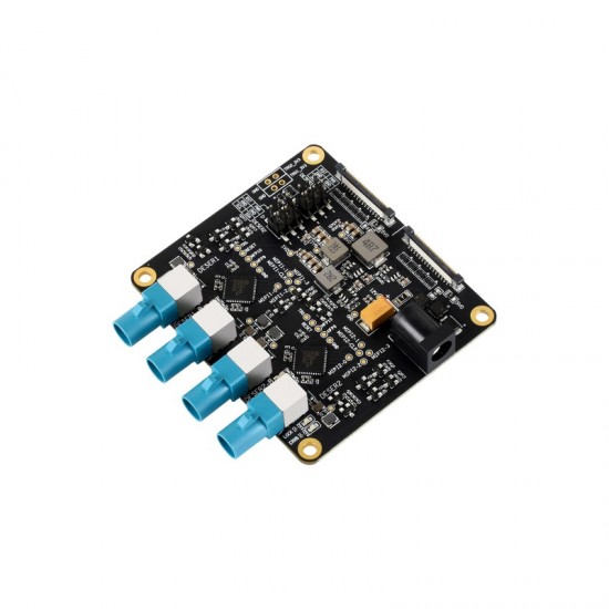 4-Ch GMSL Camera Adapter Board, Equipped With MAX9296 Deserializer, High-Speed And Low-Latency Serial Transmission, Compatible With Raspberry Pi 5 4-Ch GMSL Camera Adapter Board, Equipped With MAX9296 Deserializer, High-Speed And Low-Latency Serial Transmission, Compatible With Raspberry Pi 5