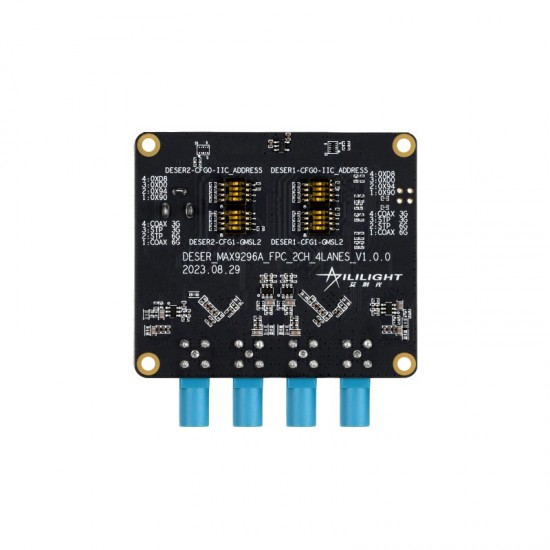 4-Ch GMSL Camera Adapter Board, Equipped With MAX9296 Deserializer, High-Speed And Low-Latency Serial Transmission, Compatible With Raspberry Pi 5 4-Ch GMSL Camera Adapter Board, Equipped With MAX9296 Deserializer, High-Speed And Low-Latency Serial Transmission, Compatible With Raspberry Pi 5