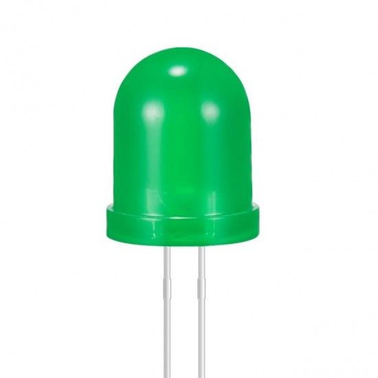 LED - 1383GD/E 10.0mm Green Round Type LED - Everlight