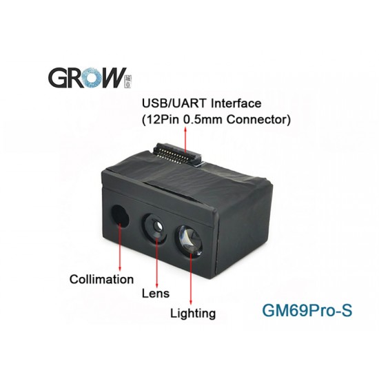 GROW GM69Pro-S 1D/2D Barcode and QR Code Scanner Module USB and UART interface