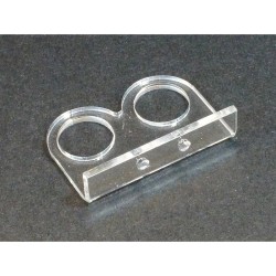 Acrylic Mounting Bracket For HC-SR04 Ultrasonic Sensor Acrylic Mounting Bracket For HC-SR04 Ultrasonic Sensor