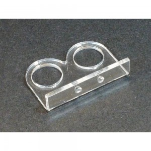 Acrylic Mounting Bracket For HC-SR04 Ultrasonic Sensor Acrylic Mounting Bracket For HC-SR04 Ultrasonic Sensor