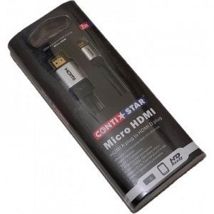 HDMI A to Micro HDMI D Cable - 2 meters - Suitable for Raspberry Pi 4 - 4K x 2K Support - Premium Quality HDMI A to Micro HDMI D Cable - 2 meters - Suitable for Raspberry Pi 4 - 4K x 2K Support - Premium Quality