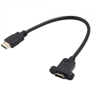 HDMI extension cable Male to Female Panel Mount Type 50cm length HDMI extension cable Male to Female Panel Mount Type 50cm length