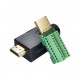 HDMI Male Connector Breakout With Shell - 19 pin