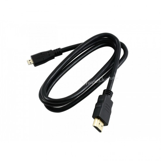 Waveshare HDMI to Micro HDMI Cable, Suit for Raspberry Pi 4B - 1Meter Cable Length