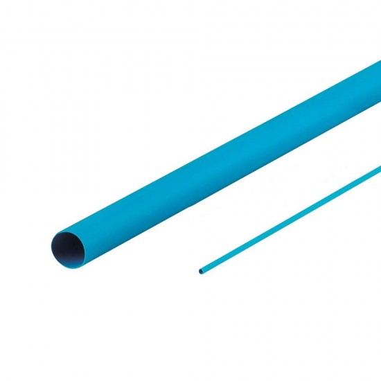 Heat Shrink Sleeve - 2 / 6mm Diameter - Blue - 1 Meter - Woer