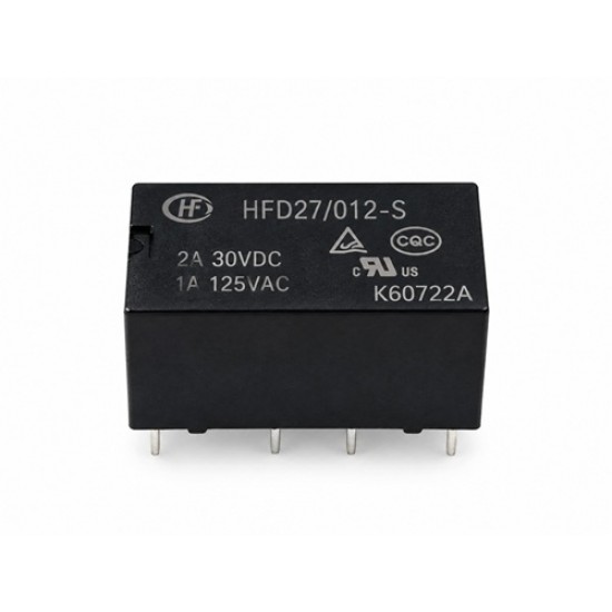 Hongfa HFD27/012-S 12V 12V 2A PCB Mount Miniature Relay Hongfa HFD27/012-S 12V 12V 2A PCB Mount Miniature Relay