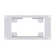 Waveshare HomeRack 7inch DSI Display Mounting Panel, 3U Mounting Space, Compatible With Official Raspberry Pi 7inch Touch Displays