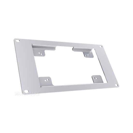Waveshare HomeRack 7inch DSI Display Mounting Panel, 3U Mounting Space, Compatible With Official Raspberry Pi 7inch Touch Displays