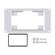 Waveshare HomeRack 7inch DSI Display Mounting Panel, 3U Mounting Space, Compatible With Official Raspberry Pi 7inch Touch Displays