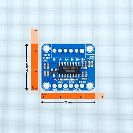 HX711 Load Cell Amplifier – 24-bit ADC for Weight Measurement HX711 Load Cell Amplifier – 24-bit ADC for Weight Measurement