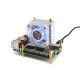 ICE Tower CPU Cooling Fan for Raspberry Pi 5, Raspberry Pi 5 Cooler, U-Shaped Copper Tube, Cooling Fins, With Colorful RGB LED