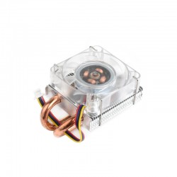 Low-Profile ICE Tower CPU Cooling Fan for Raspberry Pi 5, Raspberry Pi 5 Cooler, U-Shaped Copper Tube, Cooling Fins, With Colorful RGB LED