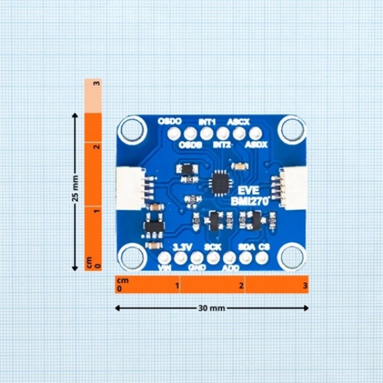 IMU BMI270 Accelerometer and Gyroscope Breakout STEMMA QT / Qwiic
