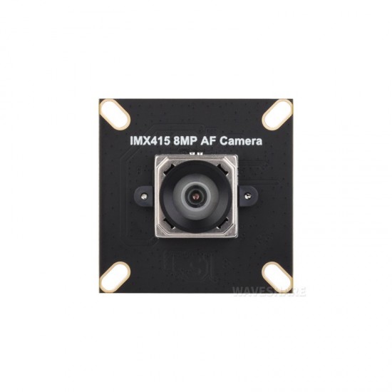 Waveshare IMX415 8MP MIPI Camera Module, Autofocus, 95.5° D-FOV, Distortion-free, Supports Raspberry Pi 5 / 4B / 3 / Zero