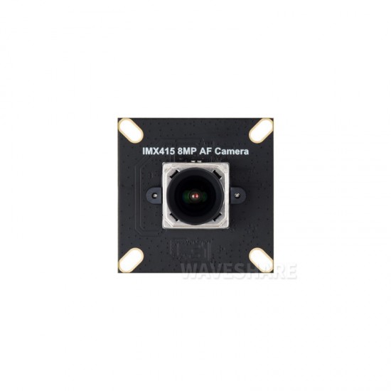 Waveshare IMX415 8MP MIPI Camera Module Type B, Autofocus, 93.5° D-FoV, Distortion-free, Supports Raspberry Pi 5 / 4B / 3 / Zero