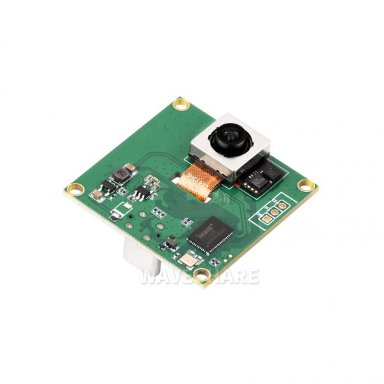 Waveshare IMX563 12MP OIS USB Camera (A), Autofocus, Dual-Axis Optical Image Stabilization (OIS), USB 2.0 Type-C Port