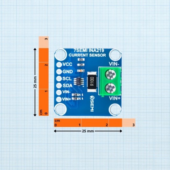 INA219 High-Side DC Current, Voltage & Power Monitor Sensor Module with I2C Interface INA219 High-Side DC Current, Voltage & Power Monitor Sensor Module with I2C Interface