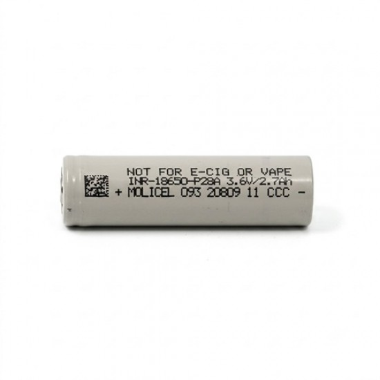 Molicel INR18650 P28A 2800mAh 3.6V Rechargeable Li-ion Battery Cell – High Power 35A Discharge 18650 Battery Molicel INR18650 P28A 2800mAh 3.6V Rechargeable Li-ion Battery Cell – High Power 35A Discharge 18650 Battery