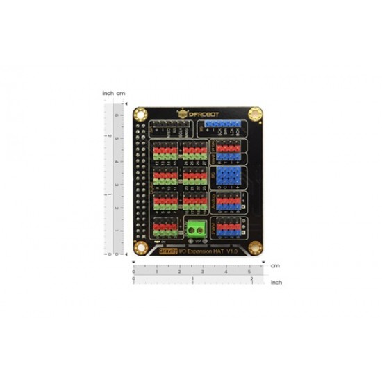 DF ROBOT IO Expansion HAT for Raspberry Pi 5 / 4B / 3B+ (MPN: DFR0566)