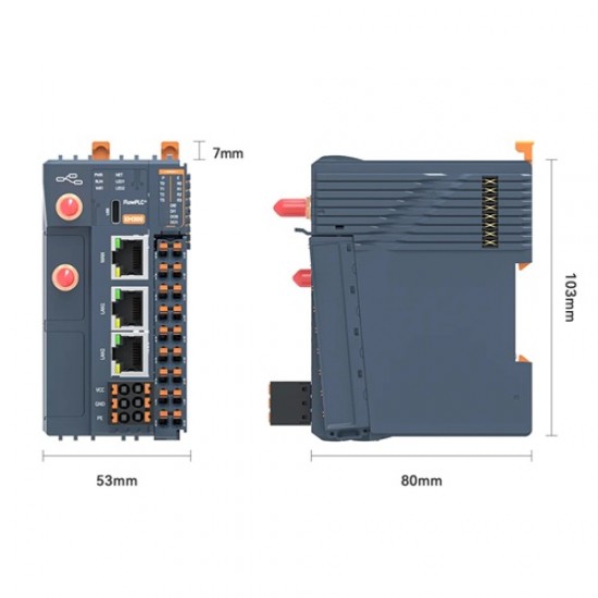 IOTROUTER EM300 Modular Industrial Edge Controller - Based On RK3506J - 512MB RAM - Support Wireless Connectivity IOTROUTER EM300 Modular Industrial Edge Controller - Based On RK3506J - 512MB RAM - Support Wireless Connectivity