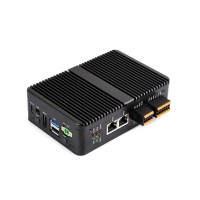Gigabit/2.5G Dual Ethernet Industrial Computer Based On Raspberry Pi CM5, Supports 4K Display Output And 4G / 5G Module, Suitable For All Variants Of Compute Module 5, 4-CH RS485