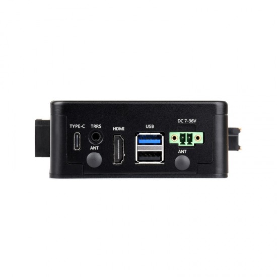 Gigabit/2.5G Dual Ethernet Industrial Computer Based On Raspberry Pi CM5, Supports 4K Display Output And 4G / 5G Module, Suitable For All Variants Of Compute Module 5, 2-CH RS485 & 2-CH RS232 Ports