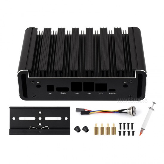 Waveshare Aluminum Alloy Passive Cooling Case For Jetson Orin, Onboard Power Indicator, Suitable For Jetson Orin Nano And Jetson Orin NX Kits Waveshare Aluminum Alloy Passive Cooling Case For Jetson Orin, Onboard Power Indicator, Suitable For Jetson Orin Nano And Jetson Orin NX Kits