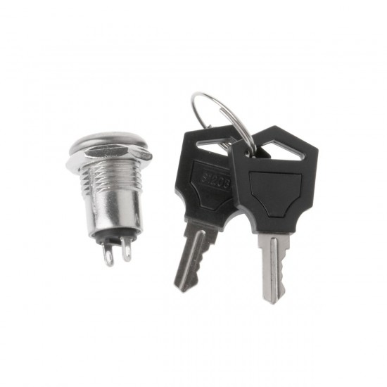 Electric 2 Positions ON OFF Metal Keylock Switch