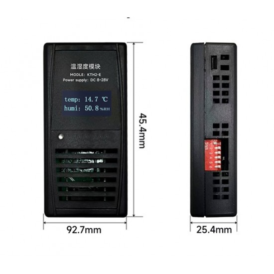 Ebyte KTH2-E Temperature & Humidity Display Module – Standard Modbus Communication Protocol -DIP switch Configuration