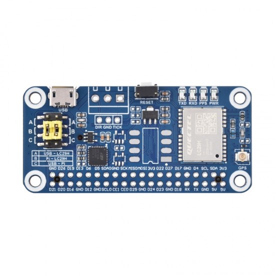 LC29H(BS) Dual-band GPS Module for Raspberry Pi, Dual-band L1+L5 Positioning Technology With RTK Function