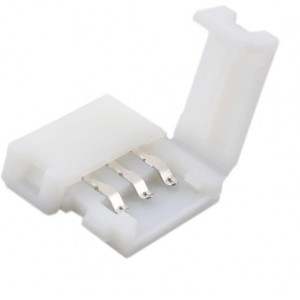 3 Pin 10mm Solderless LED Strip Connector For WS2812B / WS2811