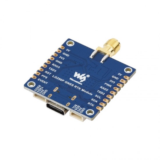 Waveshare LG290P Series Quad-band GNSS Module, Quad-band RTK Centimeter-Level Positioning, L1+L2+L5+E6 Quad-band Positioning Technology, Supports Multi-constellation Simultaneous Reception [Batter Not Included} Waveshare LG290P Series Quad-band GNSS Module, Quad-band RTK Centimeter-Level Positioning, L1+L2+L5+E6 Quad-band Positioning Technology, Supports Multi-constellation Simultaneous Reception [Batter Not Included}