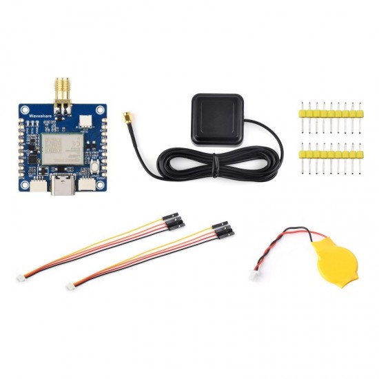 Waveshare LG290P Series Quad-band GNSS Module, Quad-band RTK Centimeter-Level Positioning, L1+L2+L5+E6 Quad-band Positioning Technology, Supports Multi-constellation Simultaneous Reception with RTC Battery Waveshare LG290P Series Quad-band GNSS Module, Quad-band RTK Centimeter-Level Positioning, L1+L2+L5+E6 Quad-band Positioning Technology, Supports Multi-constellation Simultaneous Reception with RTC Battery