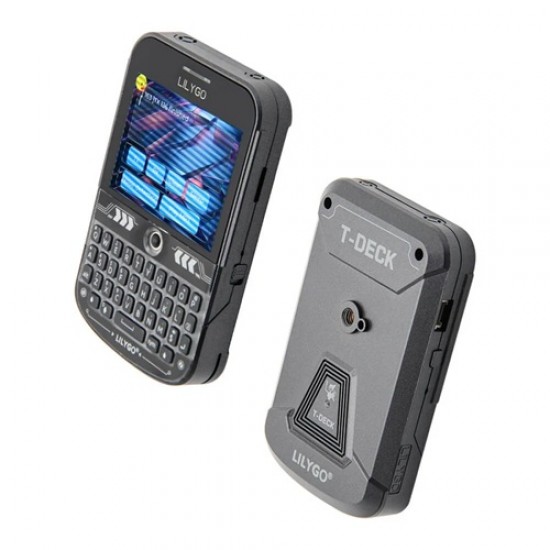 LILYGO T-Deck Plus Meshcore ESP32-S3FN16R8 + SX1262 868Mhz LoRa + GPS Wireless WiFi Bluetooth Development Board With 2.8inch LCD Display - Built-in 2000 mah Battery - With External Antenna (MPN:H766-06-Mesh)