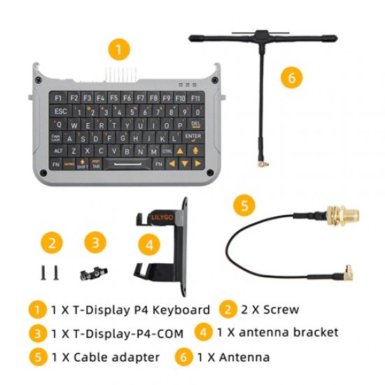 LILYGO T-Display-P4 Keyboard Extension Board for LILYGO T-Display P4 [K270]