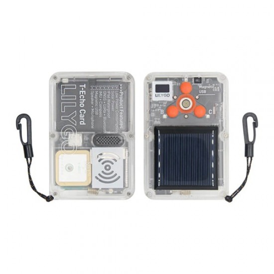 LILYGO T-Echo Card NRF52840 + SX1262 868MHz Wireless LoRa Development Board wtih 0.42inch OLED Display (868MHz)